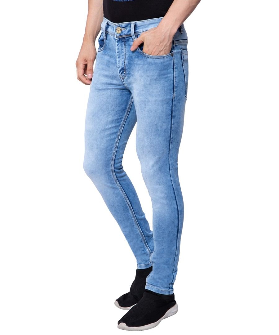 Authenzaa Men Denim Jeans SFDJ001 Light Blue 