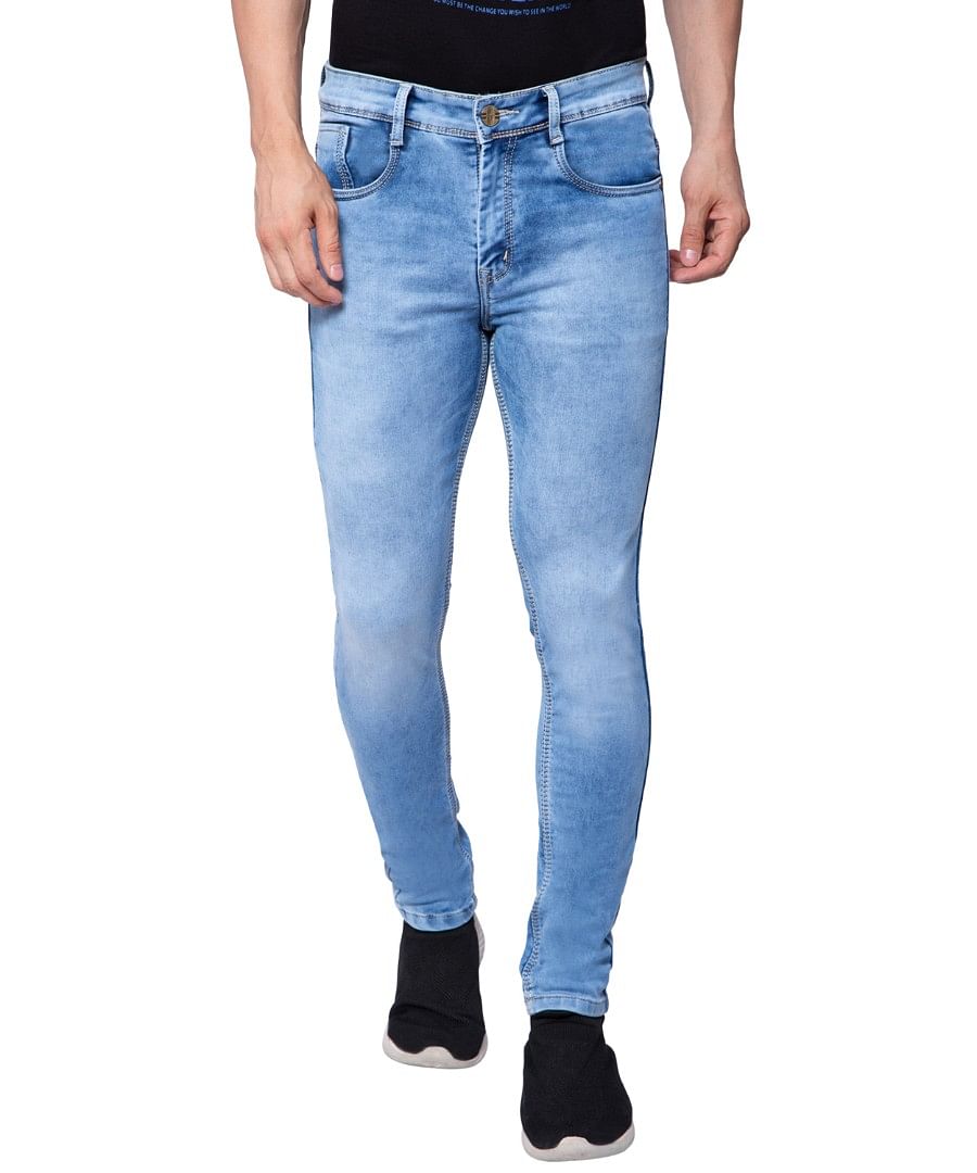 Authenzaa Men Denim Jeans SFDJ001 Light Blue 