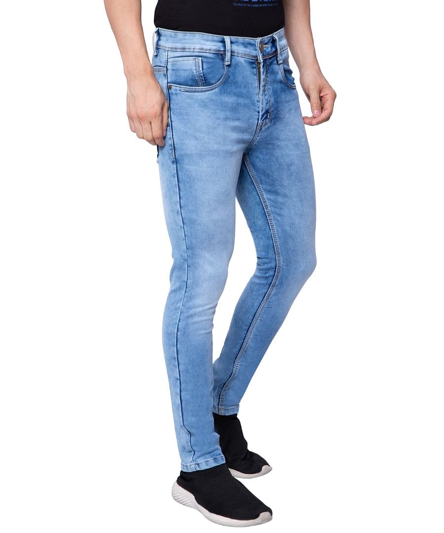 Authenzaa Men Denim Jeans SFDJ001 Light Blue 