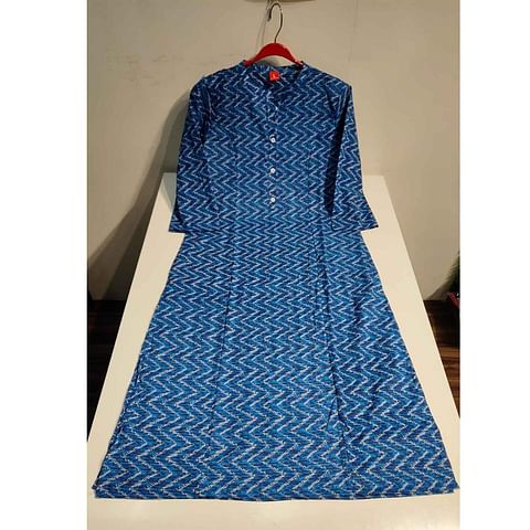 Authenzaa Women Kurti ATKT010 Blue