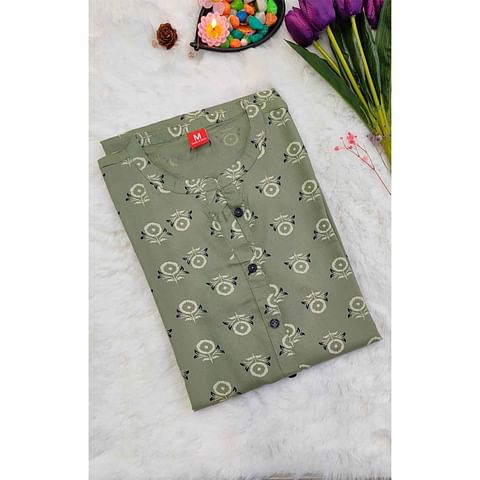 Authenzaa Women Kurti ATKT009 Pista 