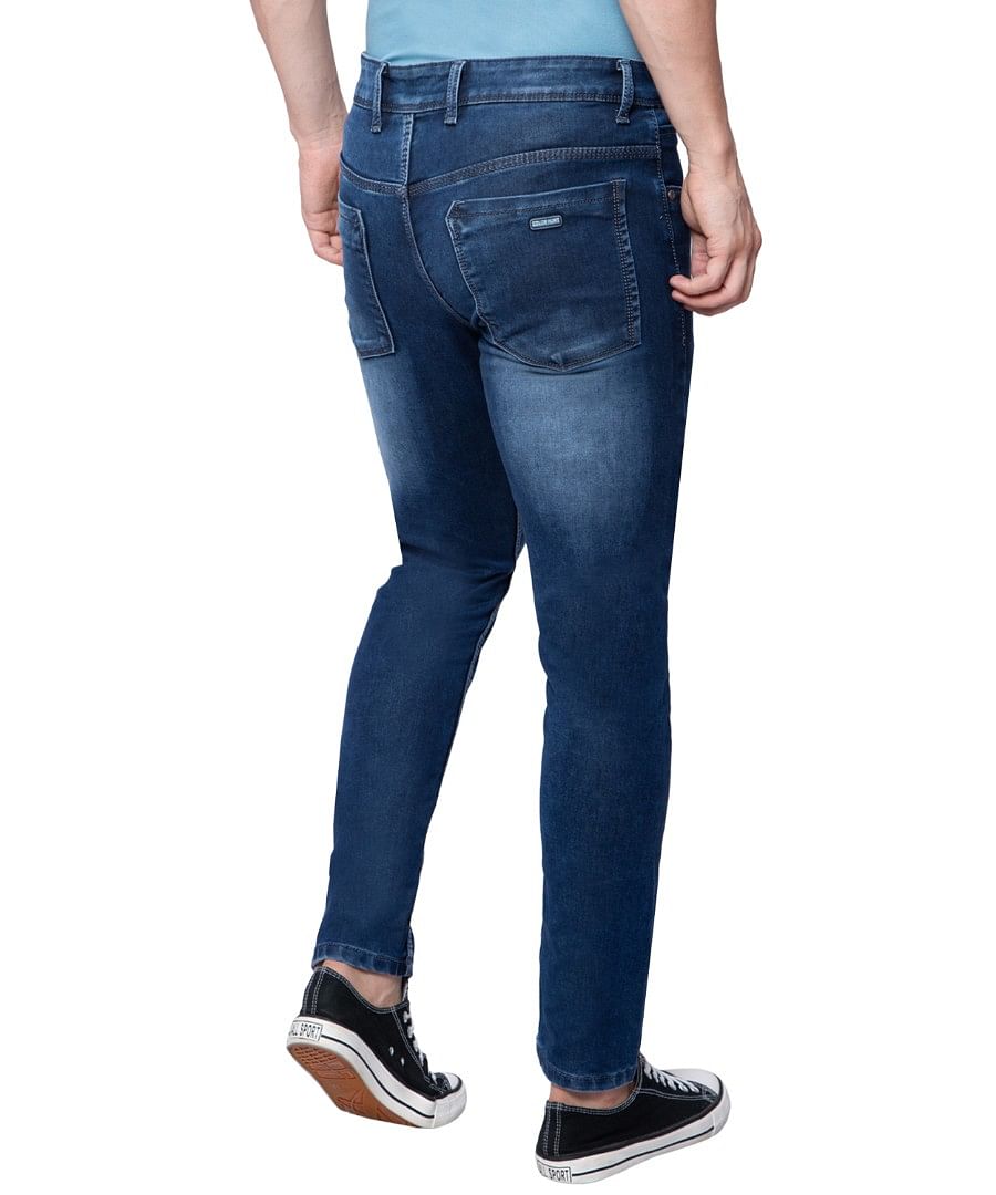 Authenzaa Men Denim Jeans SFDJ001 Navy Blue 