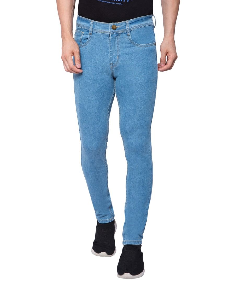 Authenzaa Men Denim Jeans SFDJ002 Light Blue 