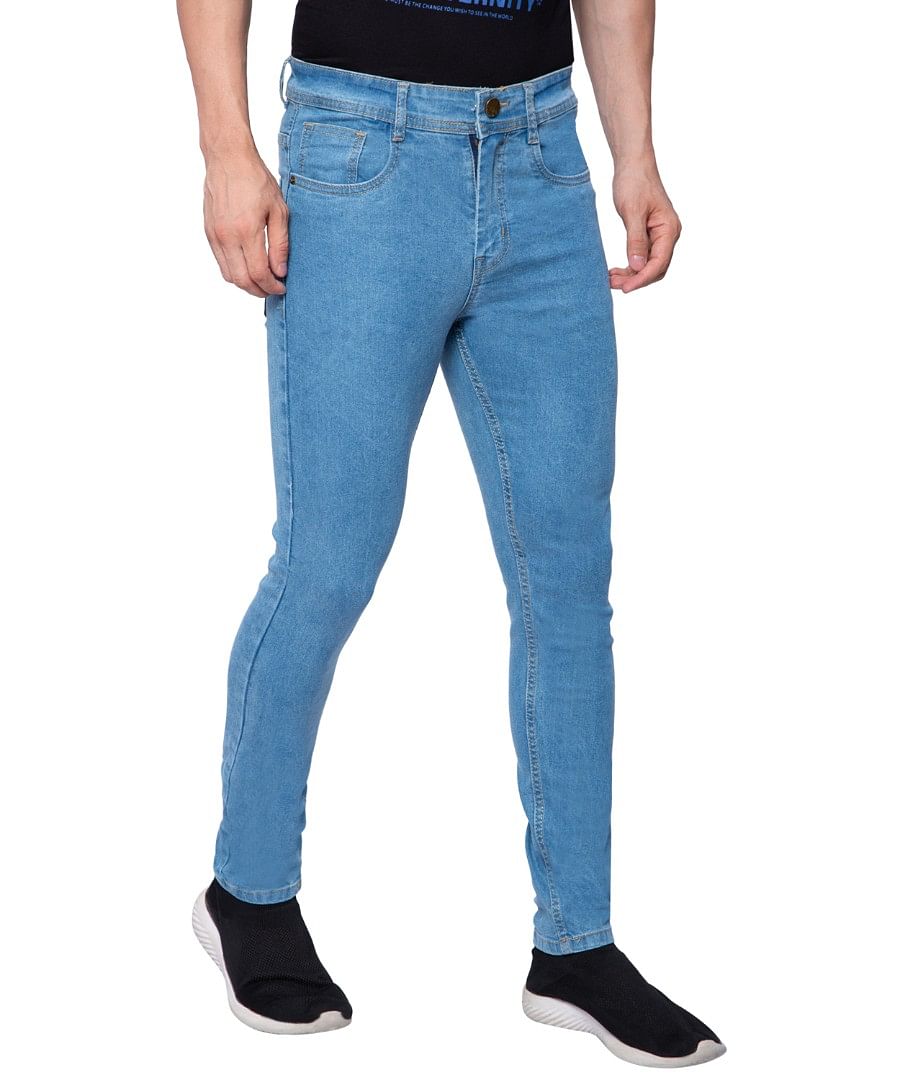 Authenzaa Men Denim Jeans SFDJ002 Light Blue 