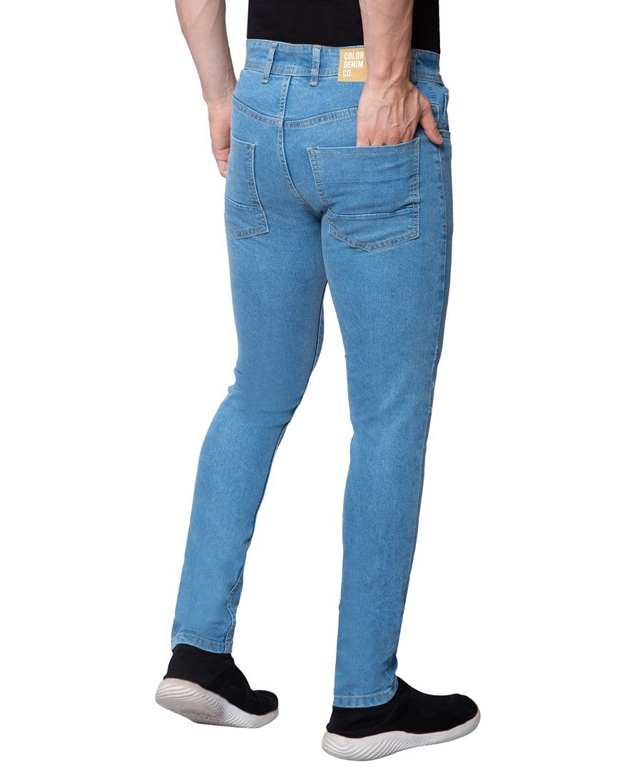 Authenzaa Men Denim Jeans SFDJ002 Light Blue 