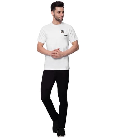 Authenzaa Men Round Neck T-Shirt SFRNT001 White  