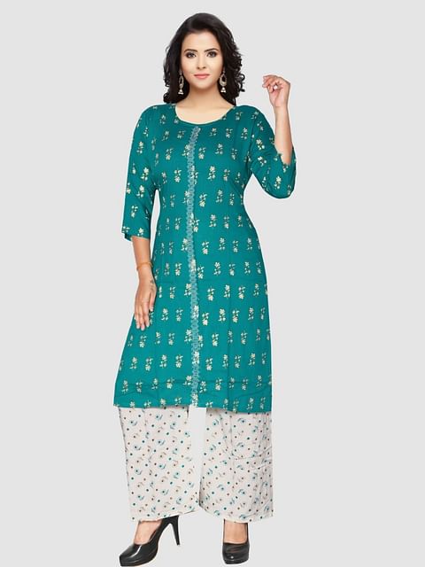 Authenzaa Women Kurti SFAKS001 Green 