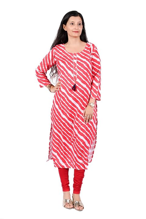 Authenzaa Women Kurti SFBKT001 Red 