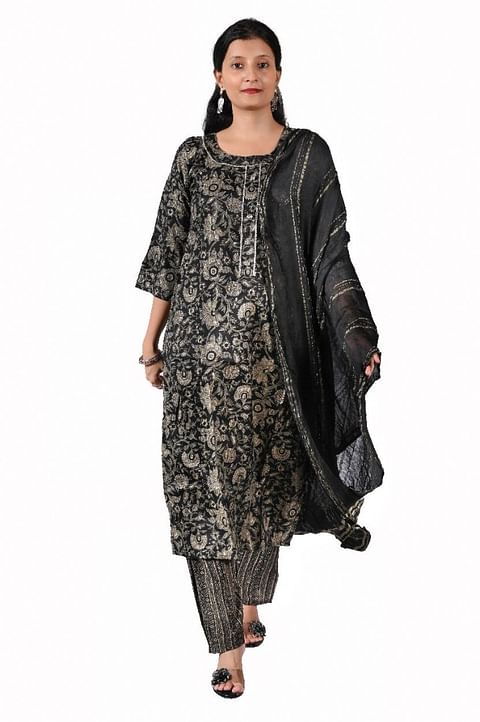 Authenzaa Women Kurti SFBKS001 Black 