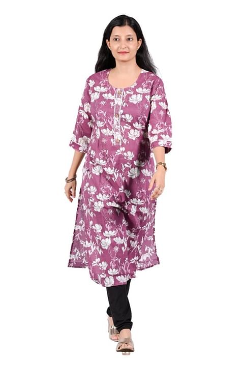 Authenzaa Women Kurti SFBKT003 Onion 
