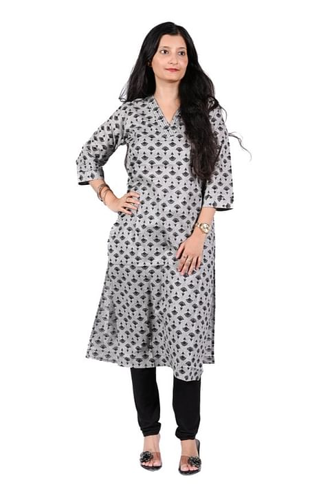 Authenzaa Women Kurti SFBKT004 Grey 