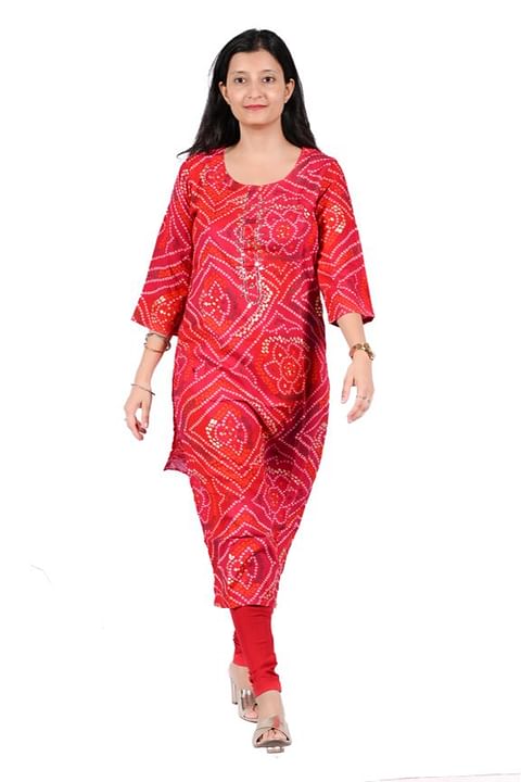 Authenzaa Women Kurti SFBKT005 Pink 
