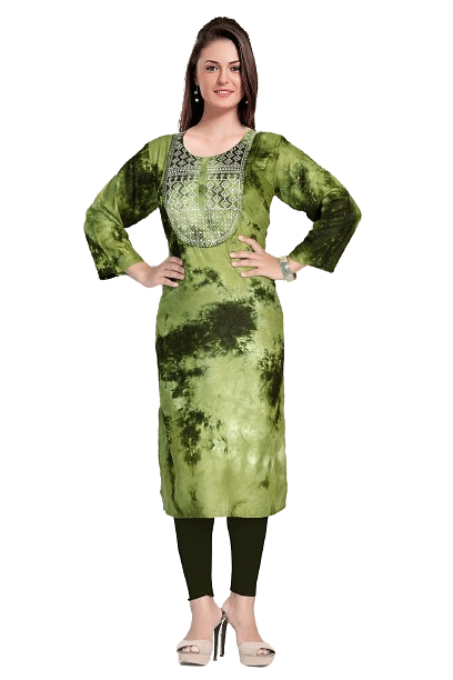Authenzaa Women Kurti SMCKT007 Green 