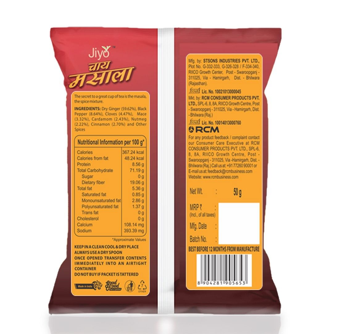 Jiyo Chai Masala, 50 g