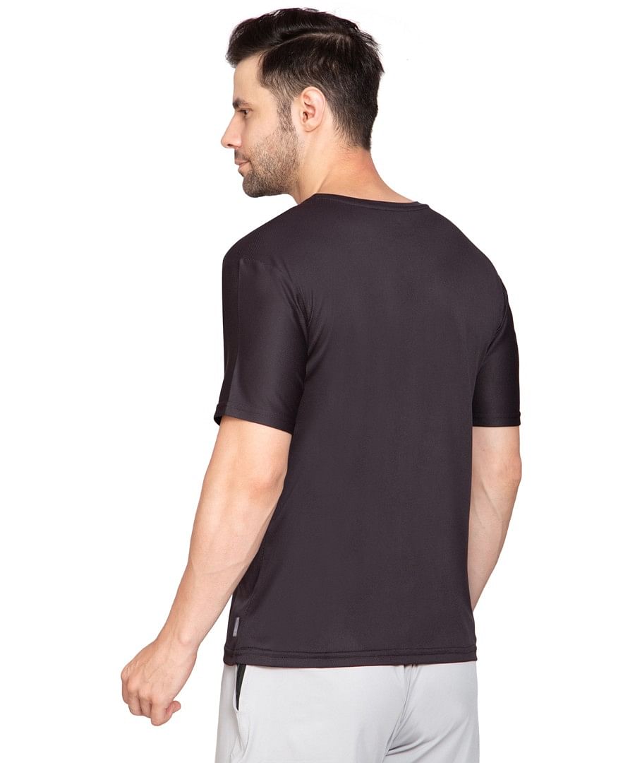 Authenzaa Men Active T-Shirt BTAT003 Black 