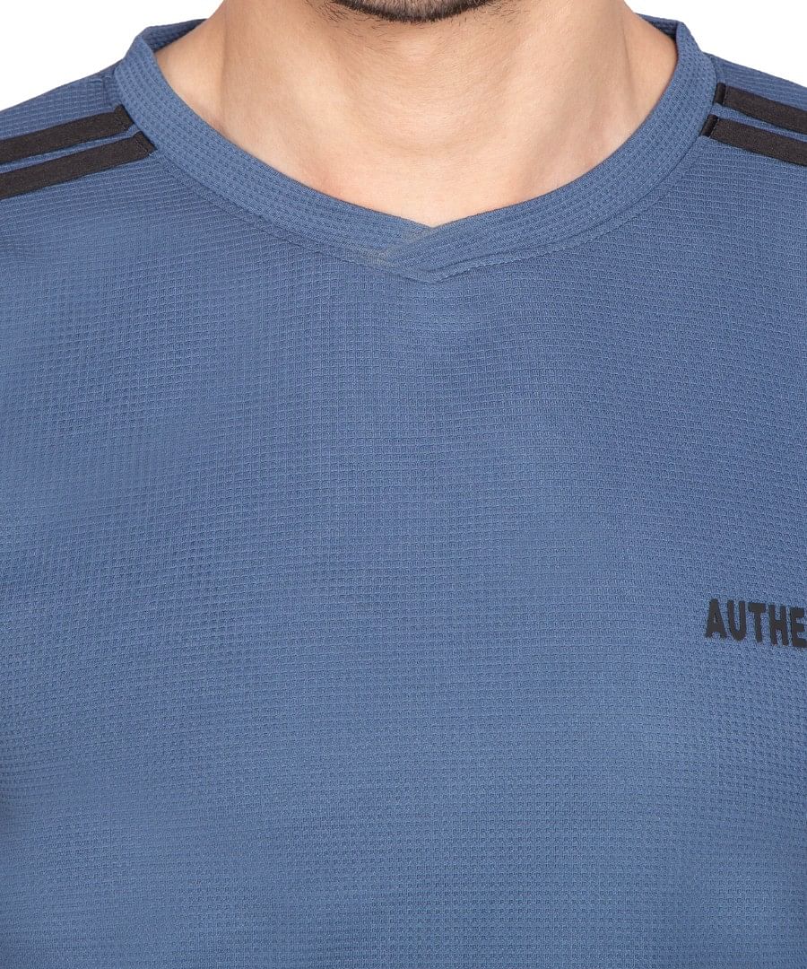 Authenzaa Men Active T-Shirt BTAT001 Forst Grey 