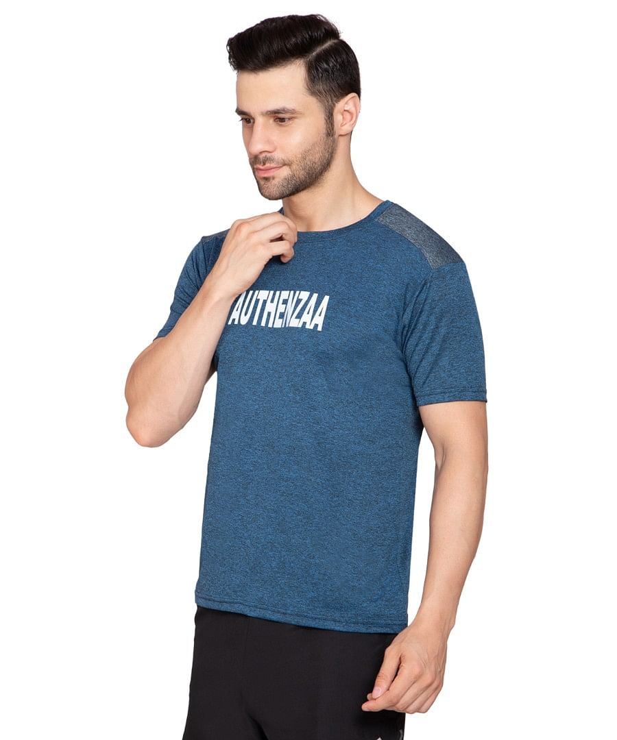 Authenzaa Men Active T-Shirt BTAT004 Teal 