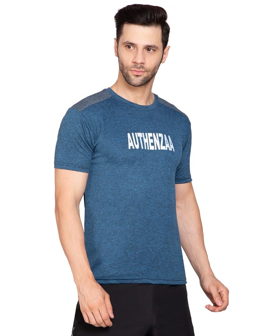 Authenzaa Men Active T-Shirt BTAT004 Teal 