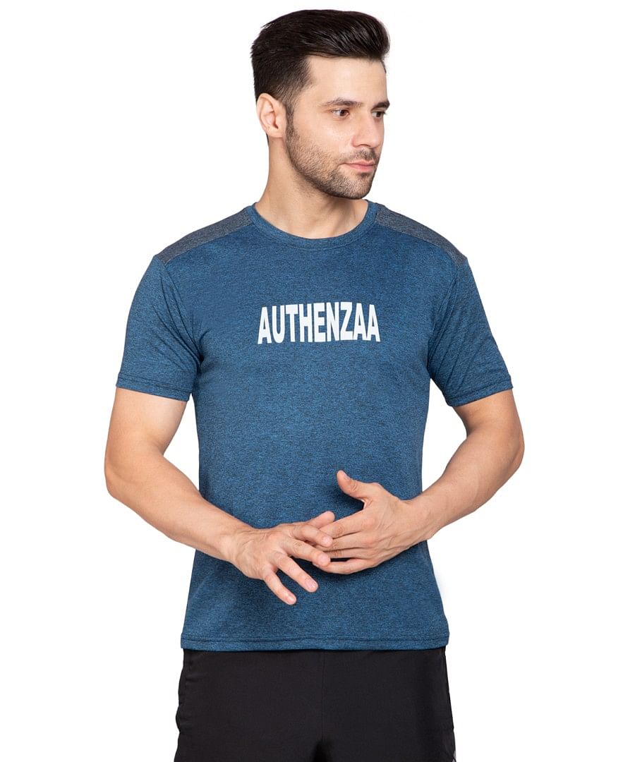 Authenzaa Men Active T-Shirt BTAT004 Teal 