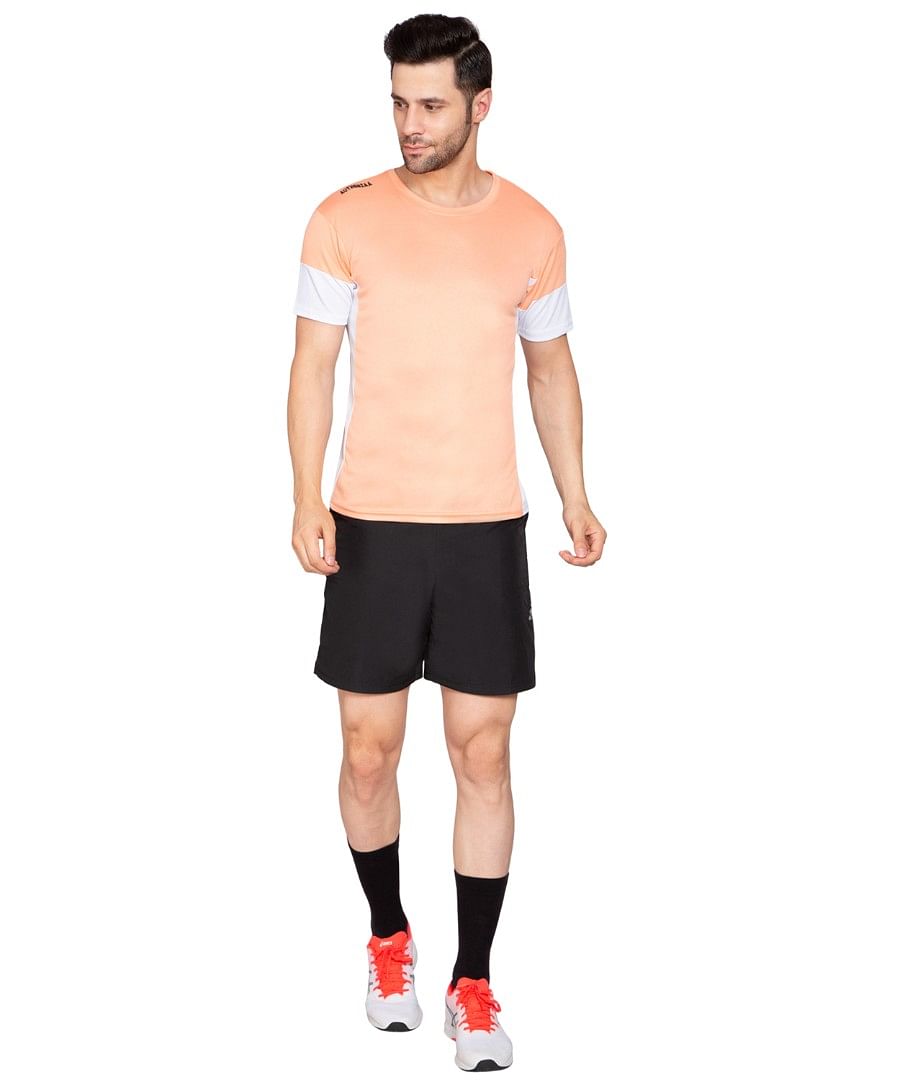 Authenzaa Men Active T-Shirt BTAT006 Peach 