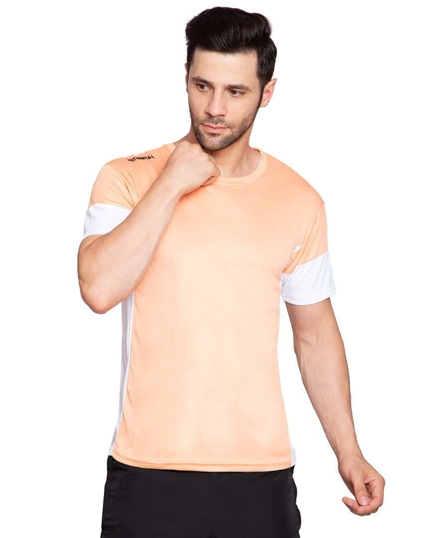 Authenzaa Men Active T-Shirt BTAT006 Peach 