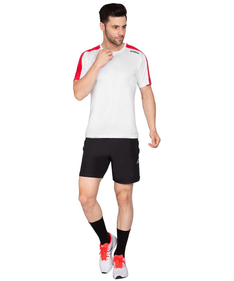 Authenzaa Men Active T-Shirt BTAT008 White 