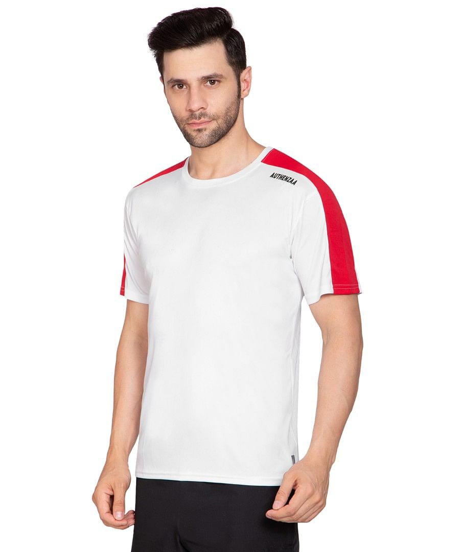 Authenzaa Men Active T-Shirt BTAT008 White 