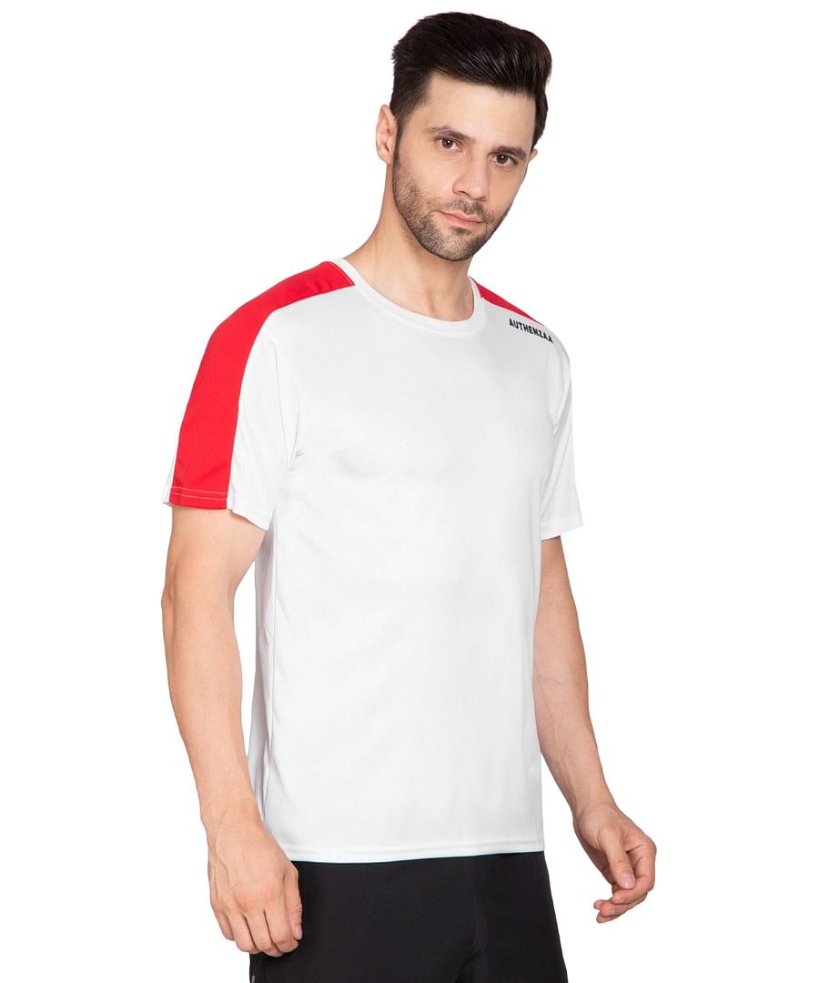 Authenzaa Men Active T-Shirt BTAT008 White 