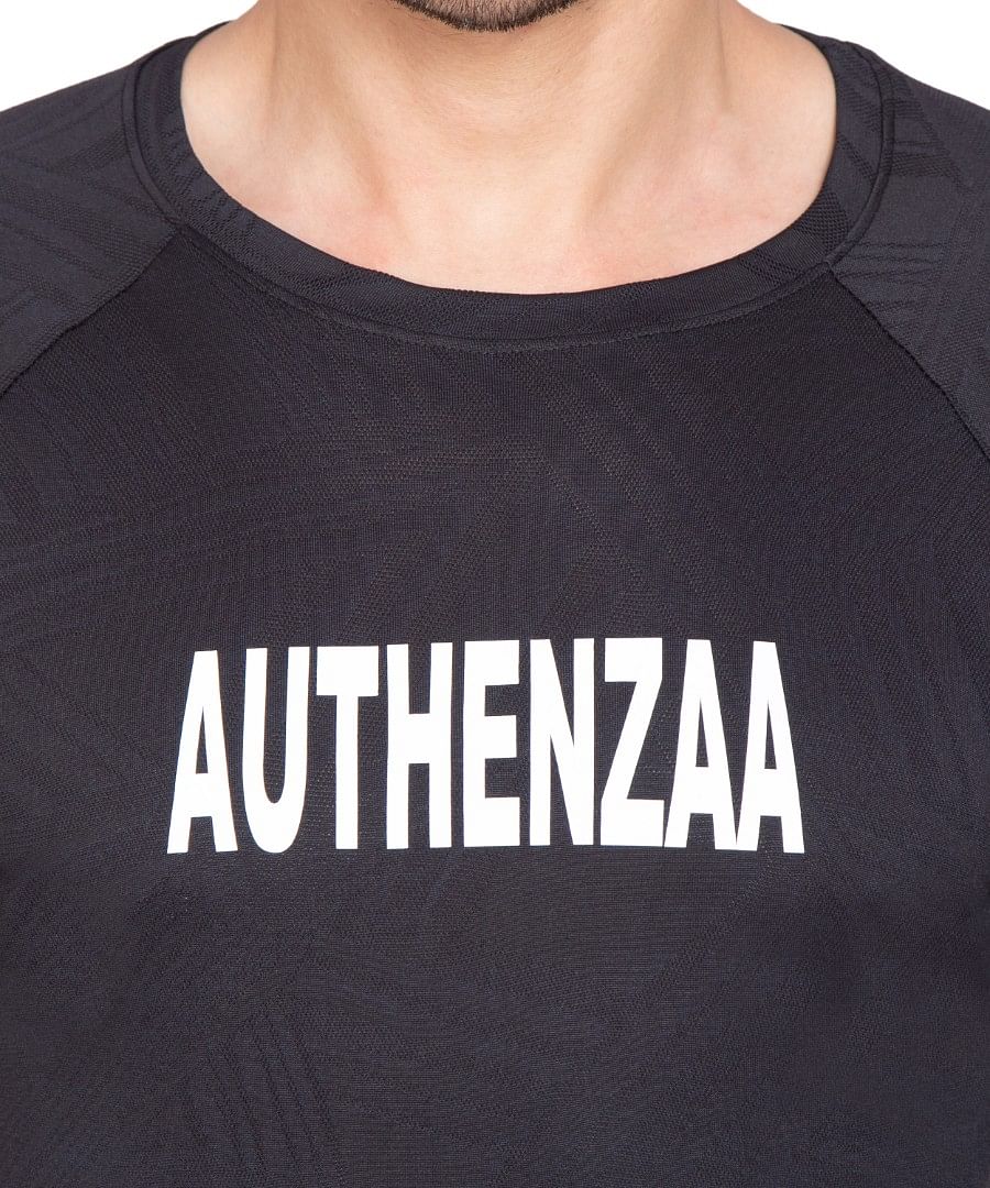 Authenzaa Men Active T-Shirt BTAT009 Charcoal 