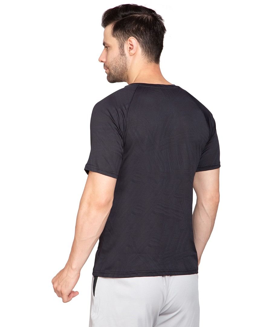 Authenzaa Men Active T-Shirt BTAT009 Charcoal 