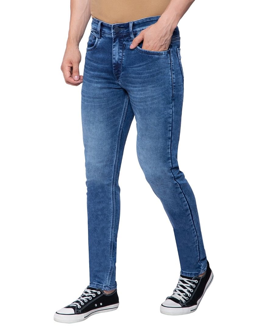 Authenzaa Men Denim jeans SFDJ008 Mid Blue 