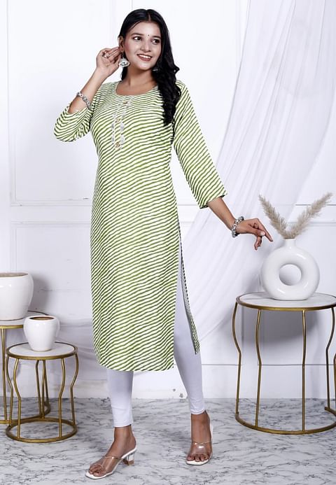 Authenzaa Women Kurti SFBKT006 Green 