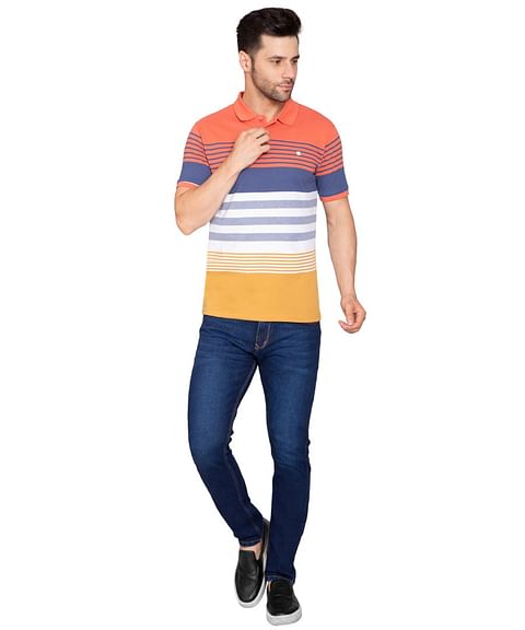 Authenzaa Men Polo T-Shirt SFPT002 Carrot 