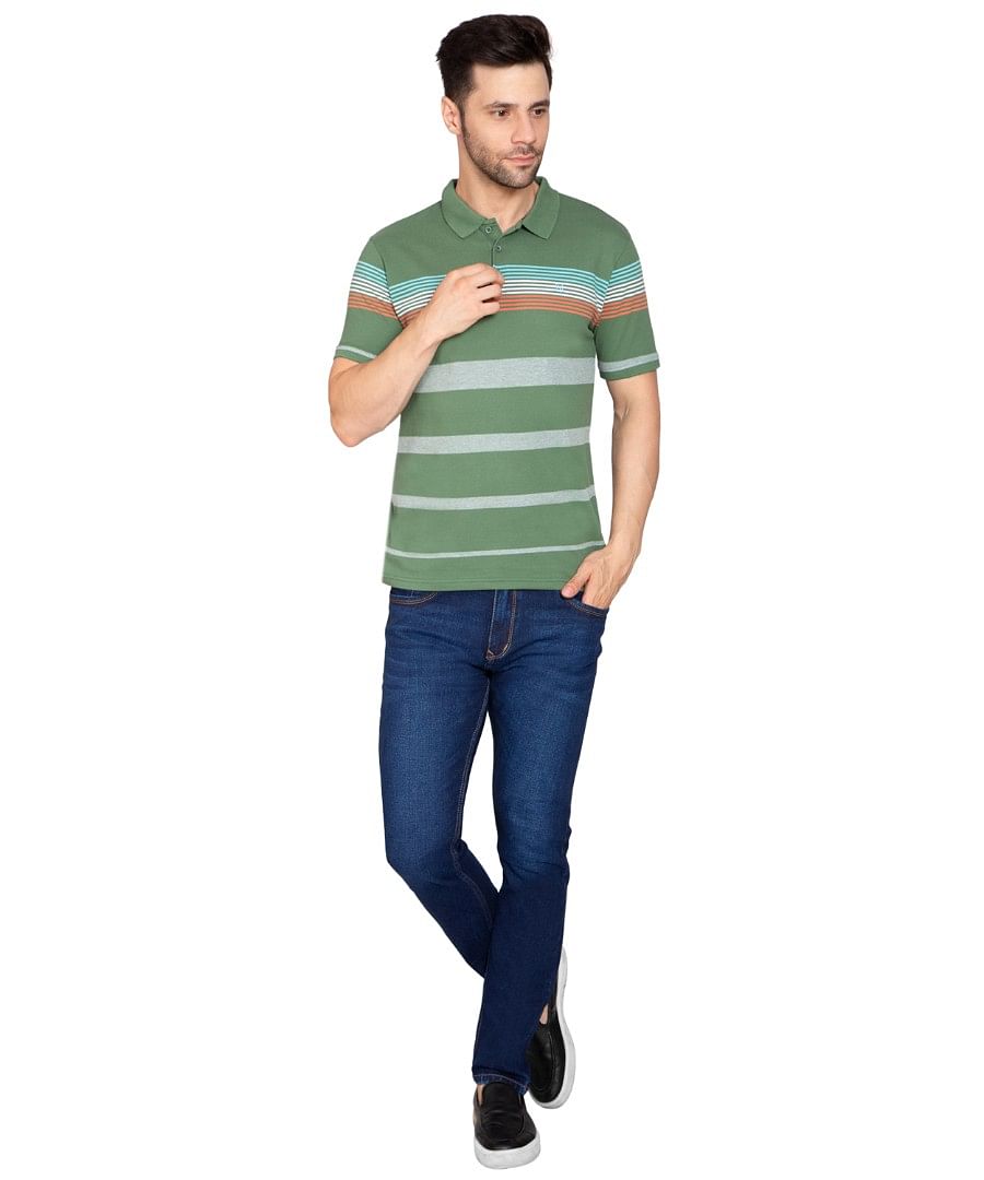 Authenzaa Men Polo T-Shirt SFPT002 Dark Green 