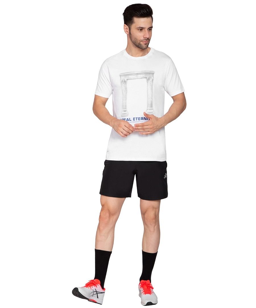 Authenzaa Men Round Neck T-Shirt SFRNT006 White 