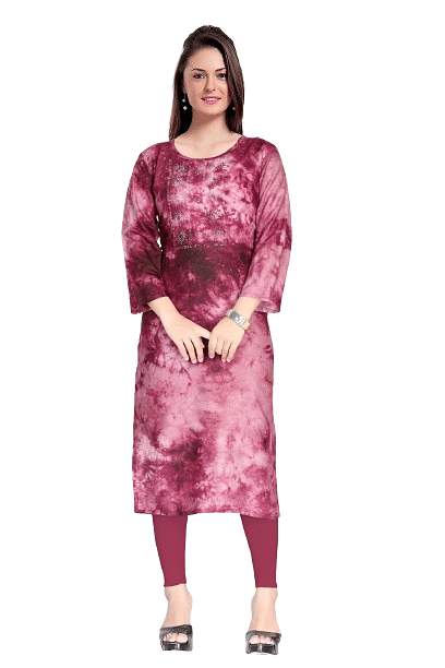 Authenzaa Women Kurti SMCKT004 Pink 