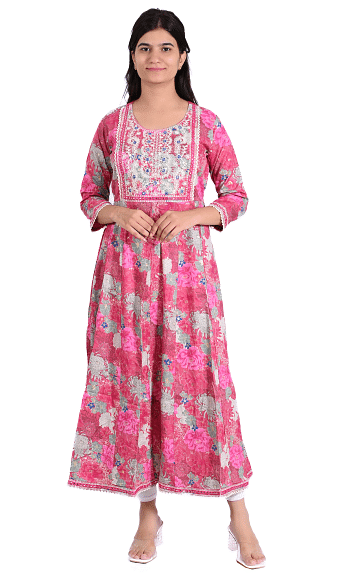 Authenzaa Women Kurti SFBKT016 Rani 