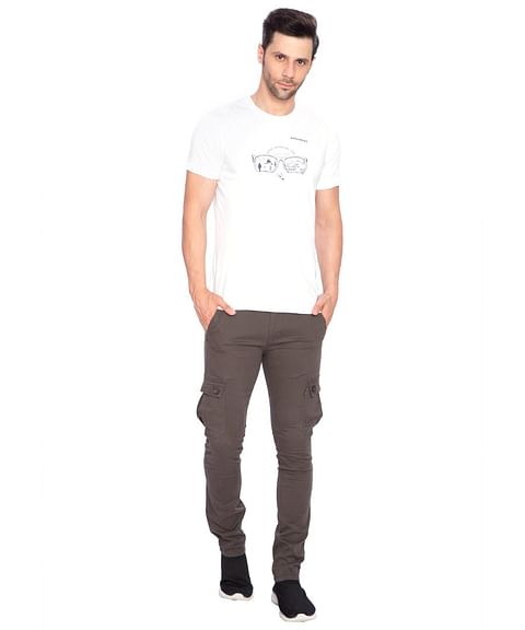 Authenzaa Men Cargo Pant 4SCP001 Dark Grey 