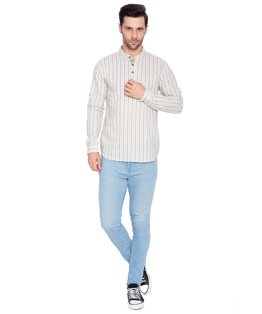 Authenzaa Men Casual Shirt SFCS001 Pista