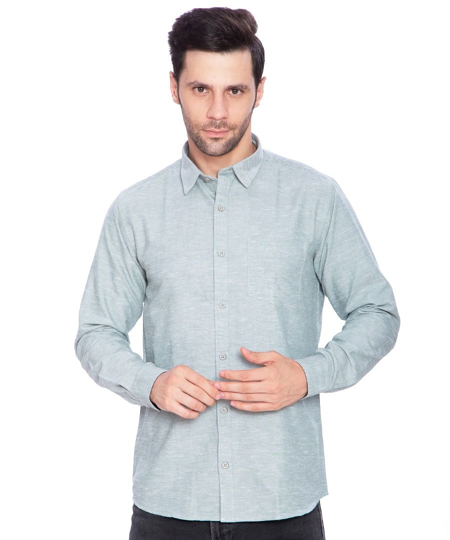 Authenzaa Men Casual Shirt SFCS002, Green