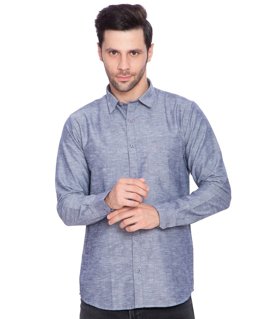 Authenzaa Men Casual Shirt SFCS002 Grey