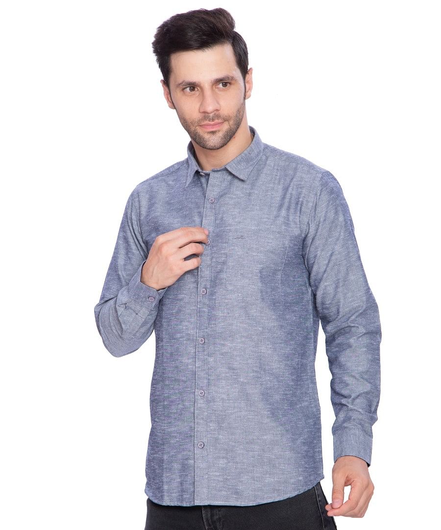 Authenzaa Men Casual Shirt SFCS002 Grey