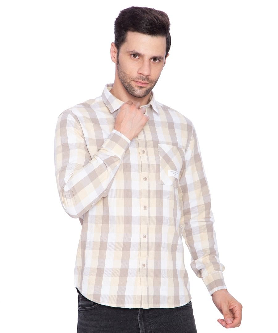 Men Casual Shirt SFCS005, Yellow