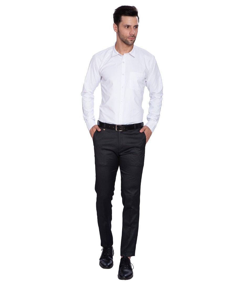 Authenzaa Men Formal Trouser 4SFF002 Black 