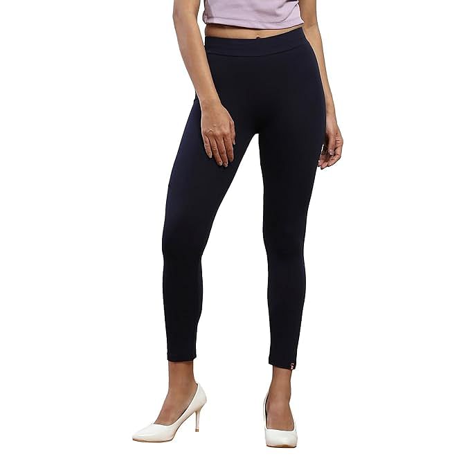 Authenzaa Women Premium Legging GHPL001, NAVY