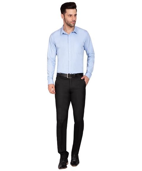 Authenzaa Men Formal Shirt ESFS001 Sky Blue 