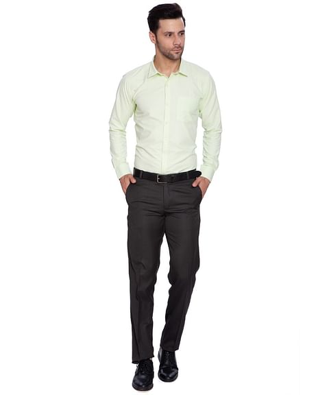 Authenzaa Men Formal Trouser FR-FT0019, Brown