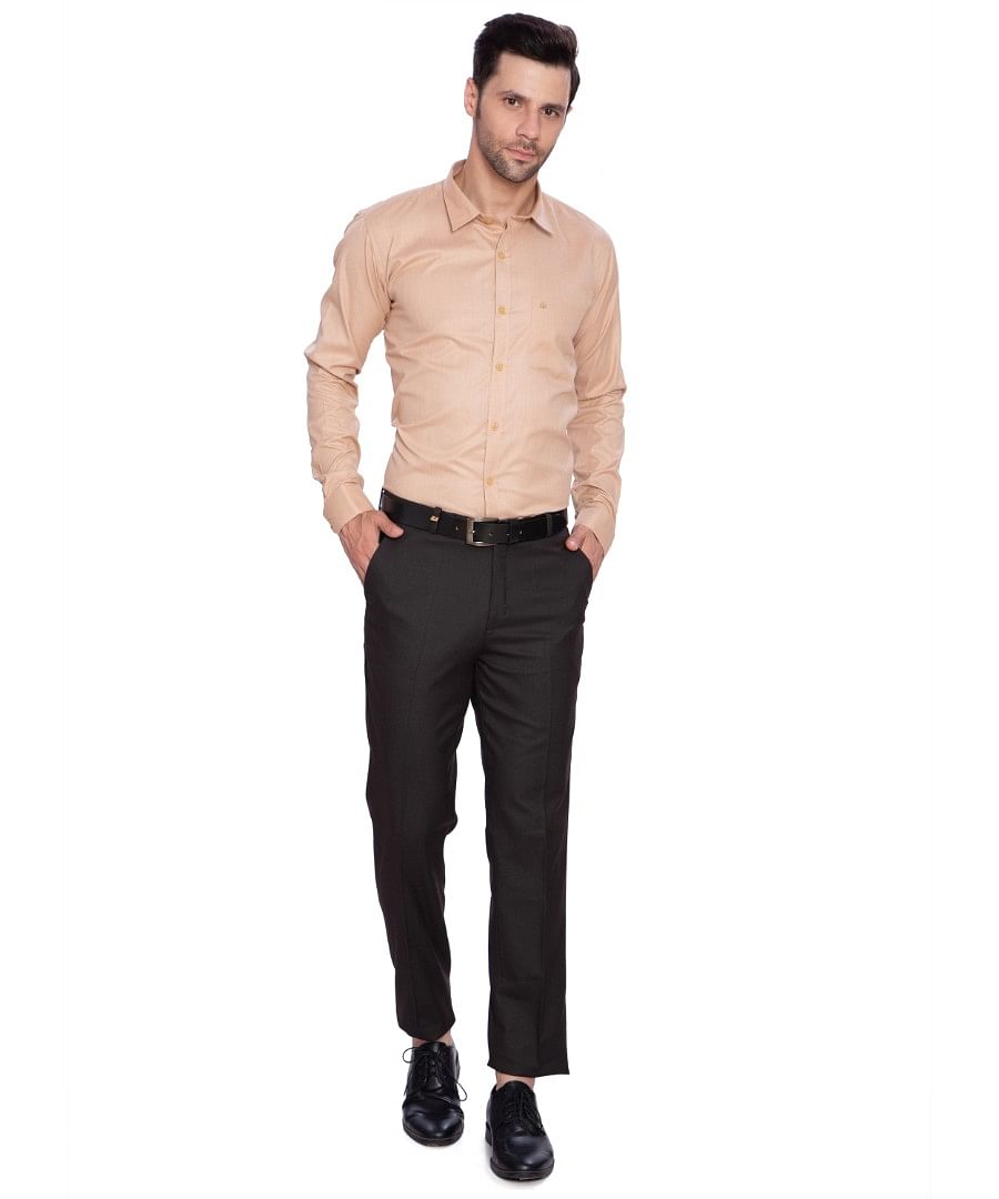 Authenzaa Men Formal Trouser FR-FT0015, Grey