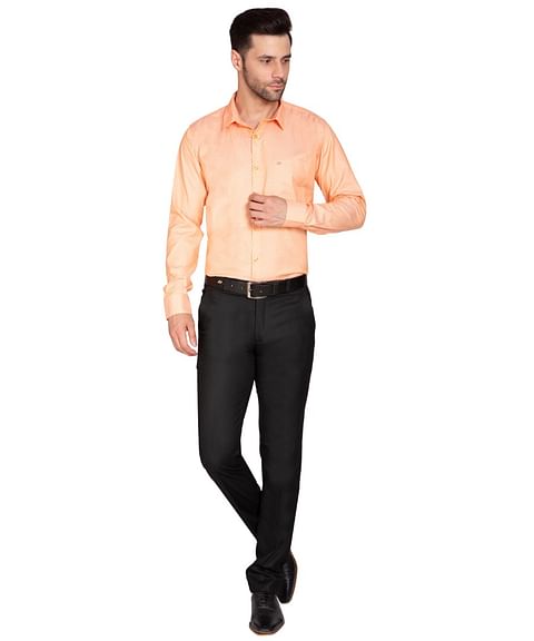 Authenzaa Men Formal Shirt ITFS006 Orange 