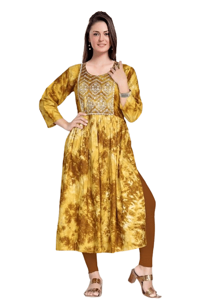 Authenzaa Women Kurti SMCKT005 Light Brown 
